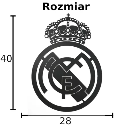 Real Madryt Logo DEKORACJA ŚCIENNA obraz na ścianę